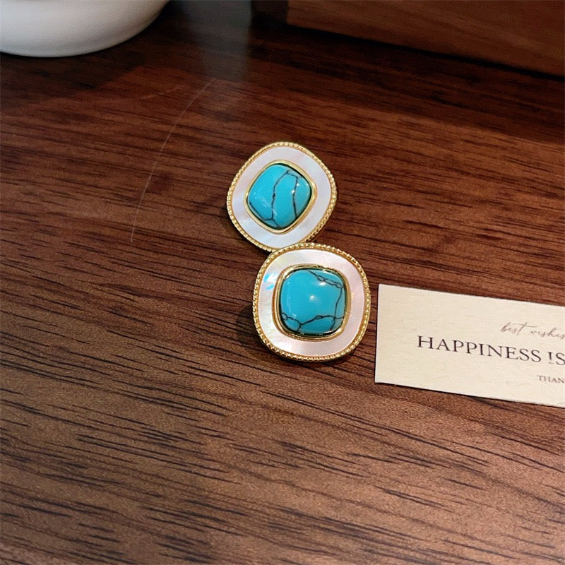 Old Money Style Natural White MOP Ear Cuffs For Women Double-Sided New Heavy Industry