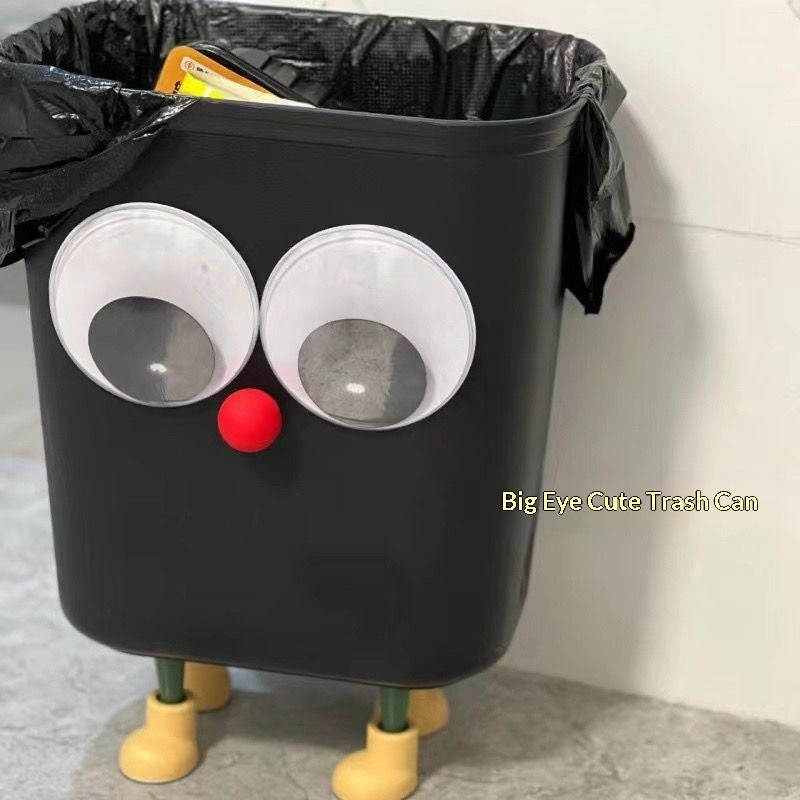 Cute Cartoon Instagram-Style Large-Capacity Trash Can For Home Use