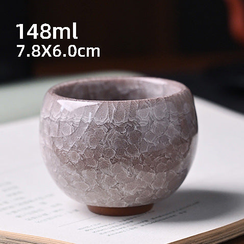 Ice Flower Dragon Egg Tea Bowl Always-standing Cup Anti-scald Ceramic Cooling Cup