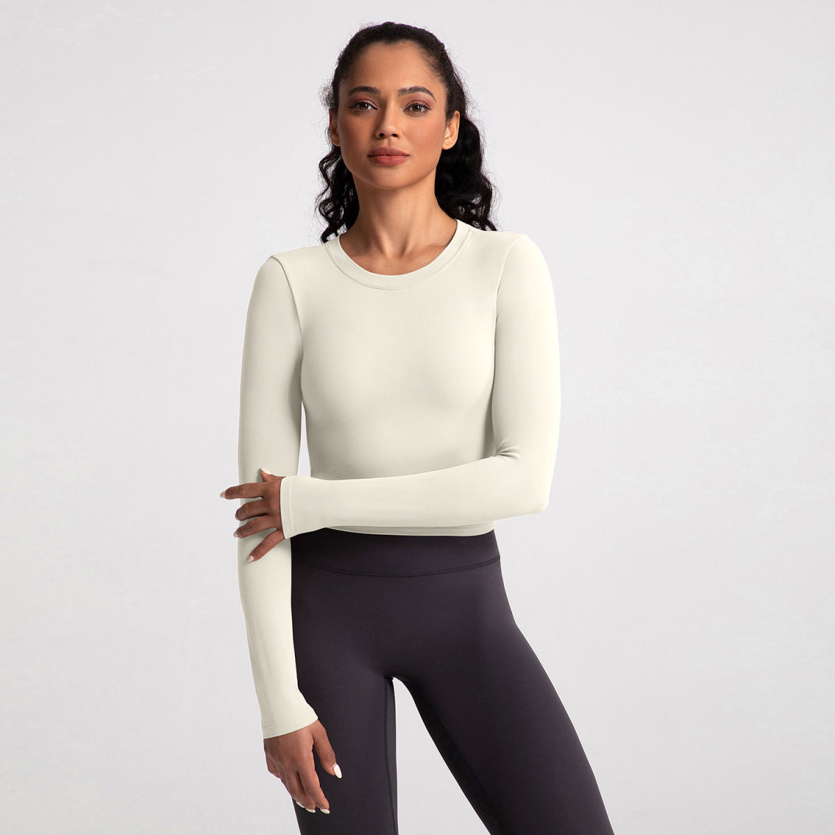 New Back Shaping Yoga Clothes Women's Long Sleeve Nude Feel Tight