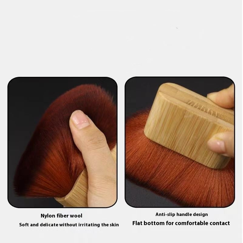 Super Large Soft Hair Body Makeup Brush Bamboo Flat