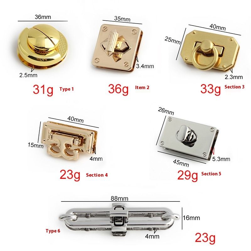 Box And Bag Hardware Accessories Built-in Lock Screw Lock