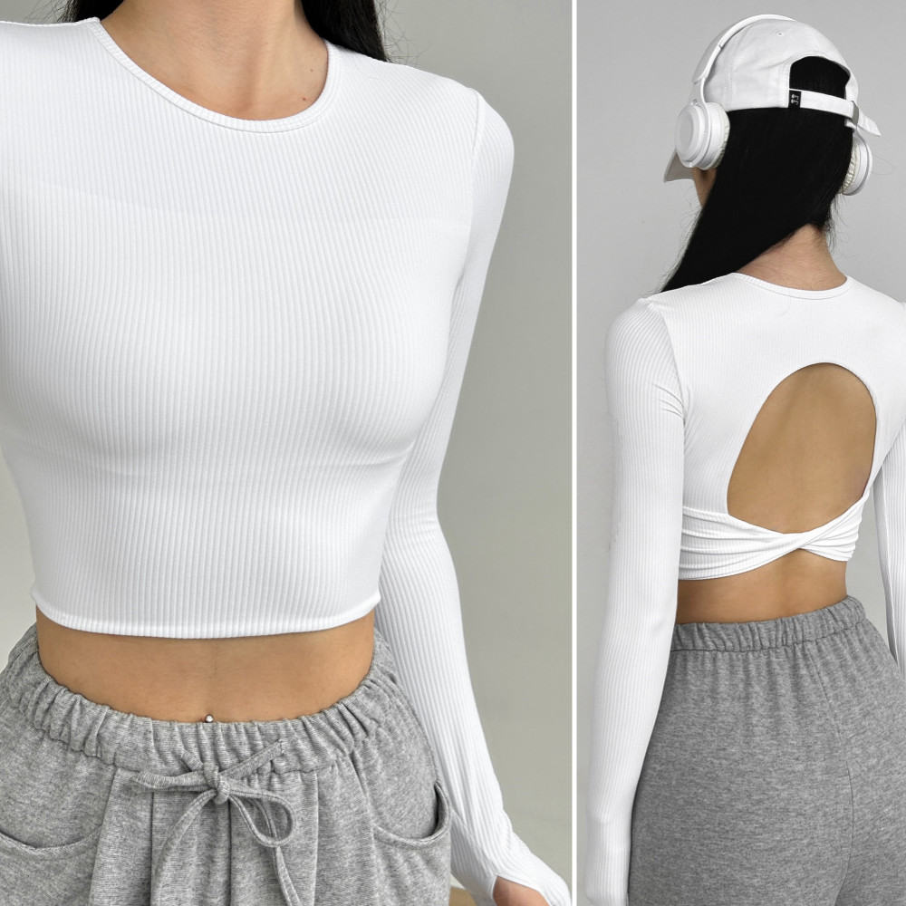 Thread With Chest Pad Quick-drying Yoga Pilates Long Sleeve