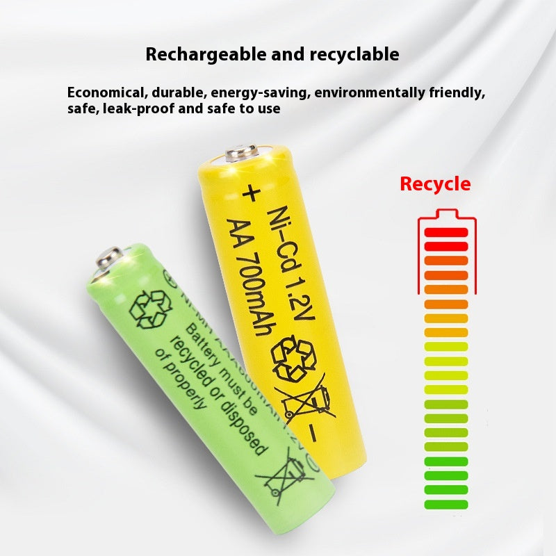 No 5 Rechargeable Battery AA No 5 NI-CD 12V Nickel Cadmium Charging