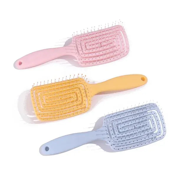 Purple 1 PCS Curl Hair Brush, Curly Defining Brush, Vented Hair Brush For Shaping, Detanging And Defining Curls For Women And Men Less Pulling