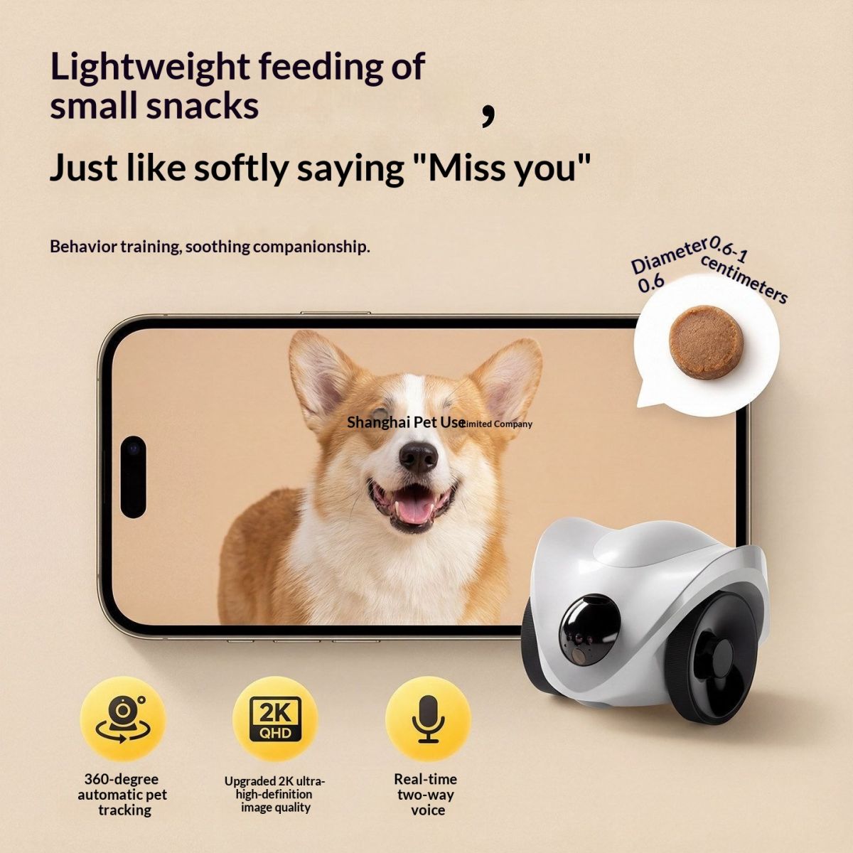 Pet-companion Robot With A Mobile Pet-monitoring Camera