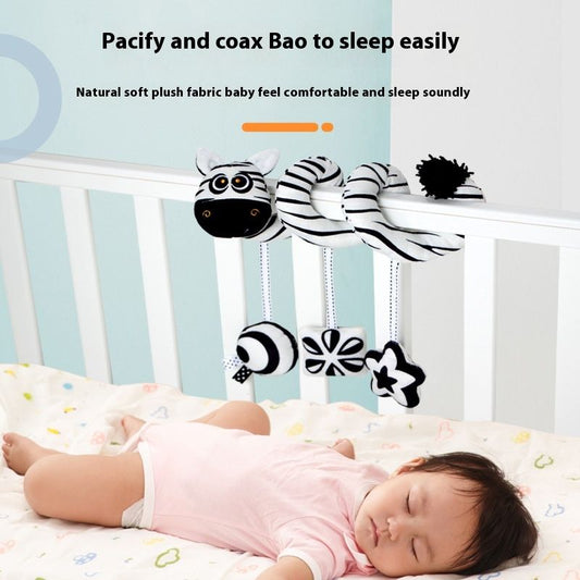 Aipinqi New Early Education Bed Winding Toys Baby Black And White Animal Vision