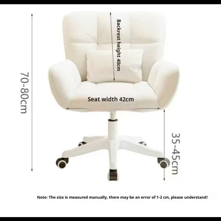 Elevating And Swiveling Makeup Chair With Backrest For The Bedroom