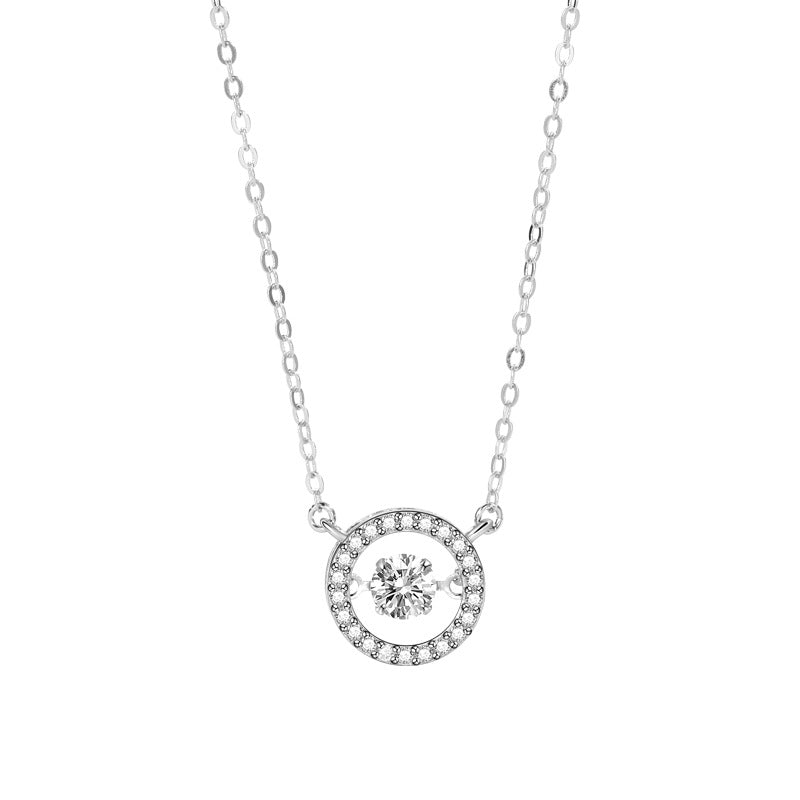 S925 Silver Pulsatile Heart Smart Sterling Silver Necklace For Women