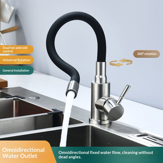 Universal Stainless Steel Kitchen Faucet