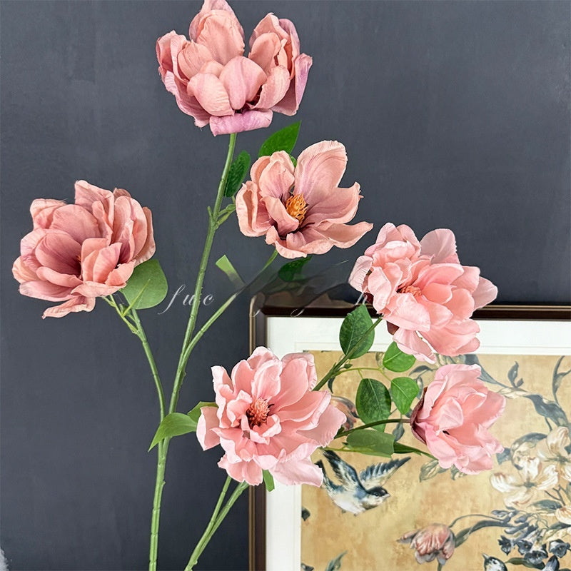 Artificial Magnolia Flowers For Home And Shop Window Wedding Decorations