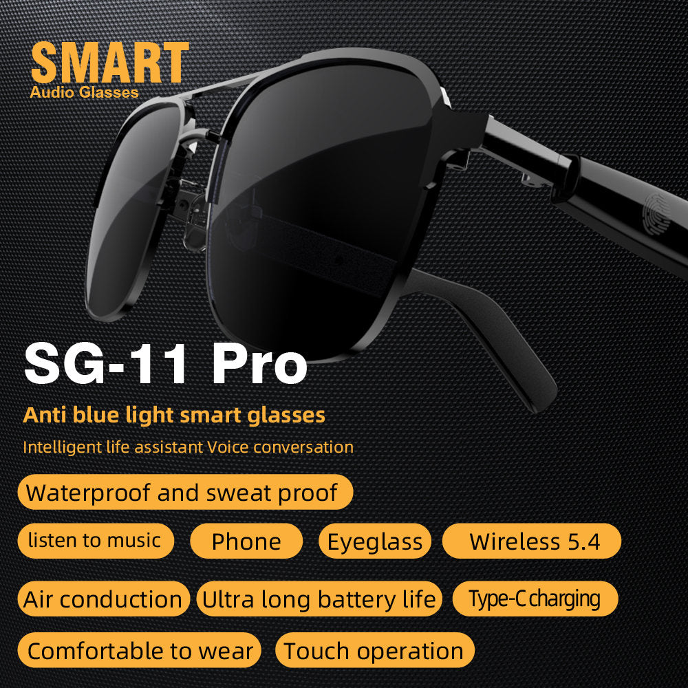 Smart Glasses Smart Eyewear Step Into The World High Definition UV Resistant Lenses HIFI Sound