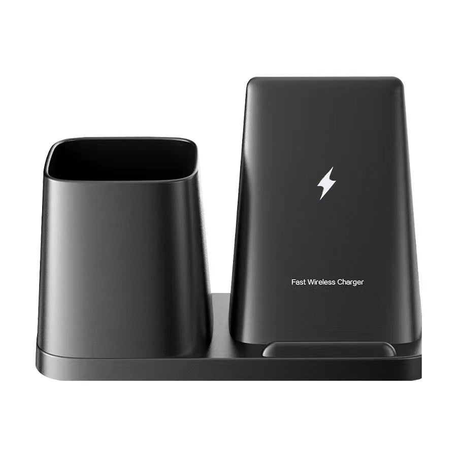 Creative Desktop Organizer Pen Holder With Wireless Charging