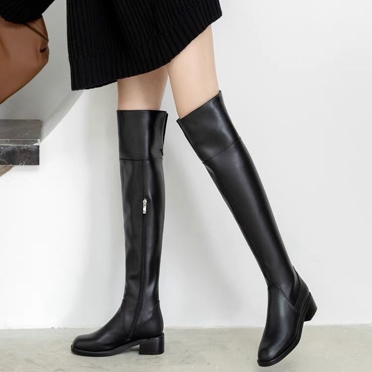 Korean-style Thigh-high Boots That Make Your Legs Look Slimmer For Women