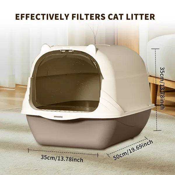 Handheld And Portable Cat Litter Box, With Large Capacity And Easy Storage, Suitable For Various Scenarios Such As Foster Care And Travel