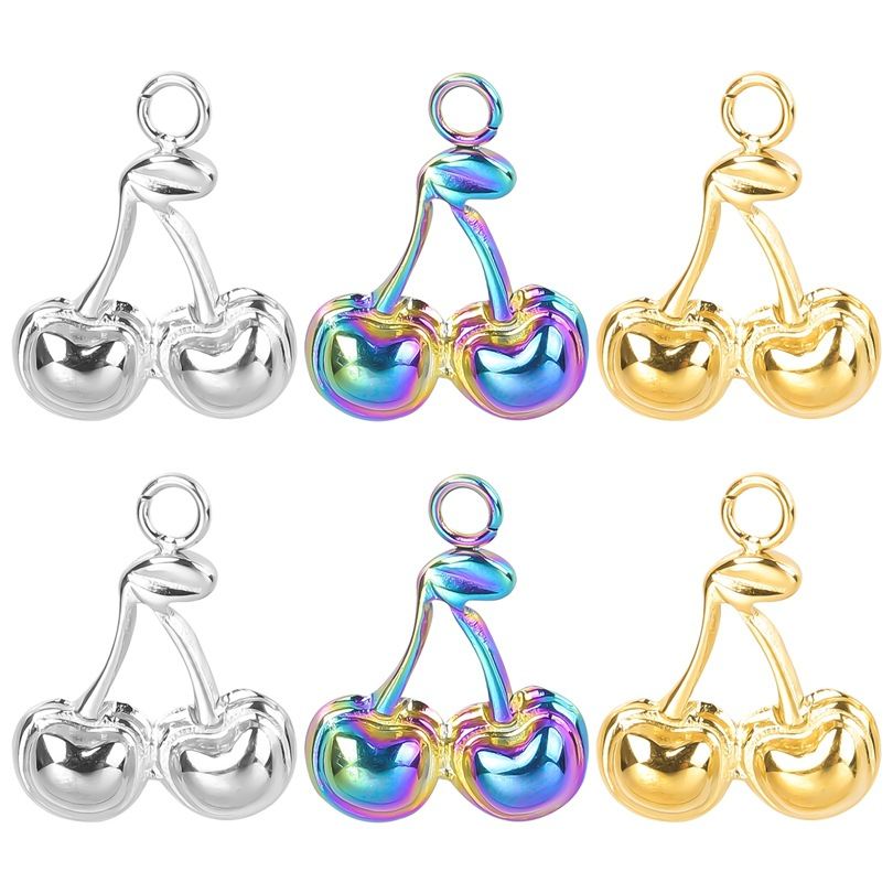 European And American Stainless Steel Cherry Ornament Accessories