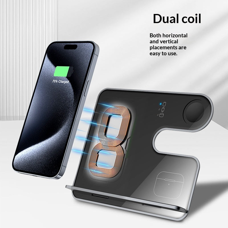 Magnetic 3-in-1 Wireless Charging Stand