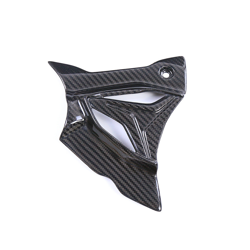 Motorcycle Modified Carbon Fiber Gear Cover Shell Accessories Natural Carbon
