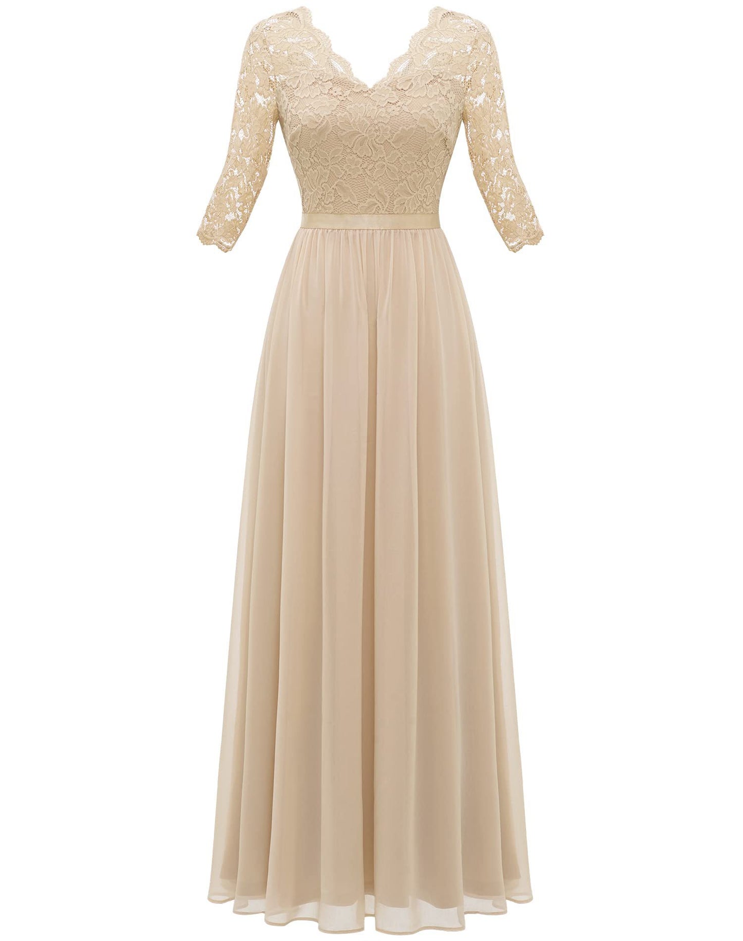 Best Seller Dress Lace Long Patchwork Waist-tight Noble Dress