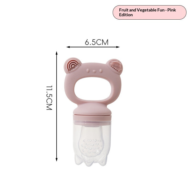 Baby Bear Food-Grade Silicone Fruit And Vegetable Scrubber