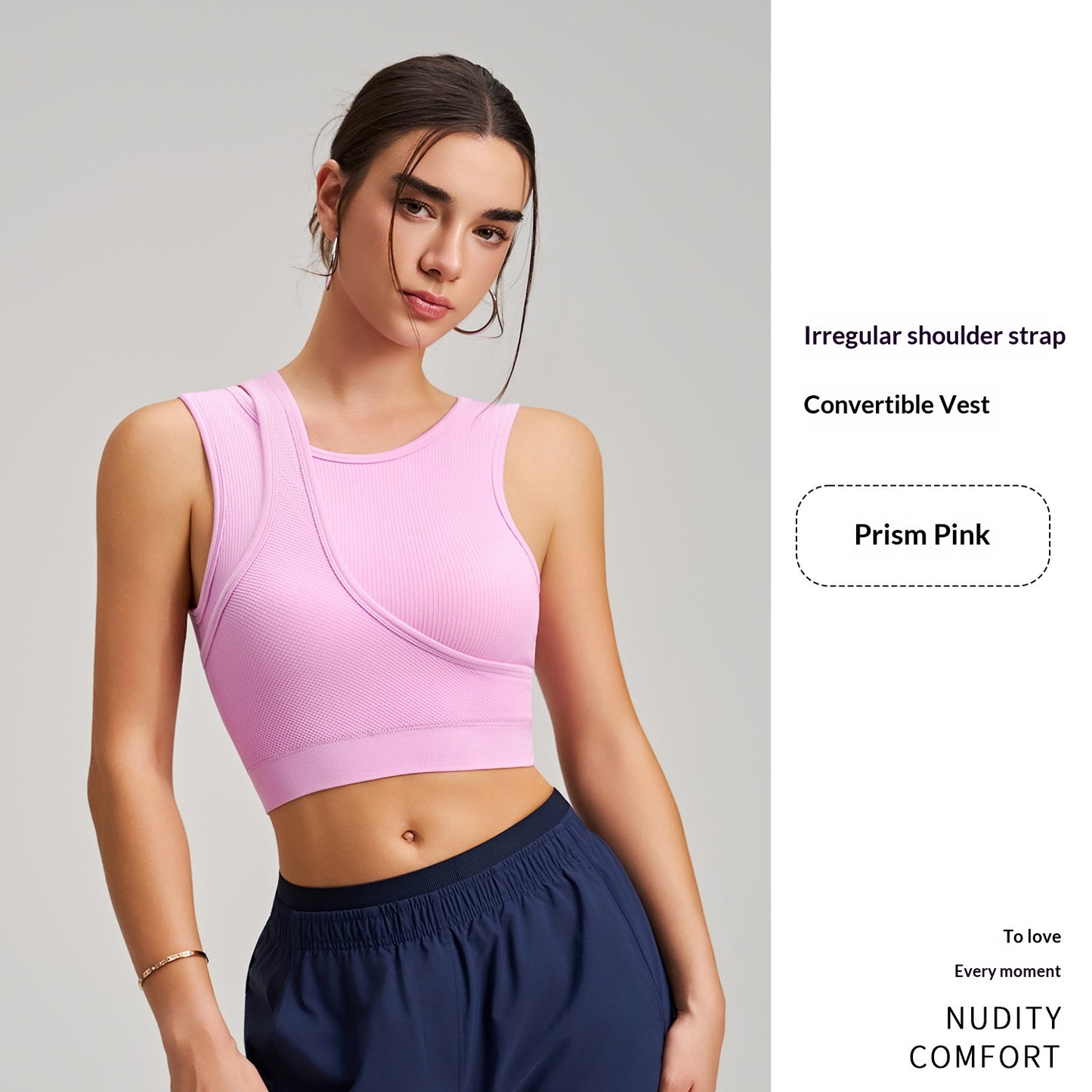 New Stunning Integrated Sports Bra Tank Top For Women, Shockproof Yoga & Fitness Top, Wearable Outside For Workouts