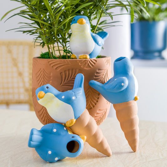 Rising Red Ceramic Smart Bird Drainer Watering Machine