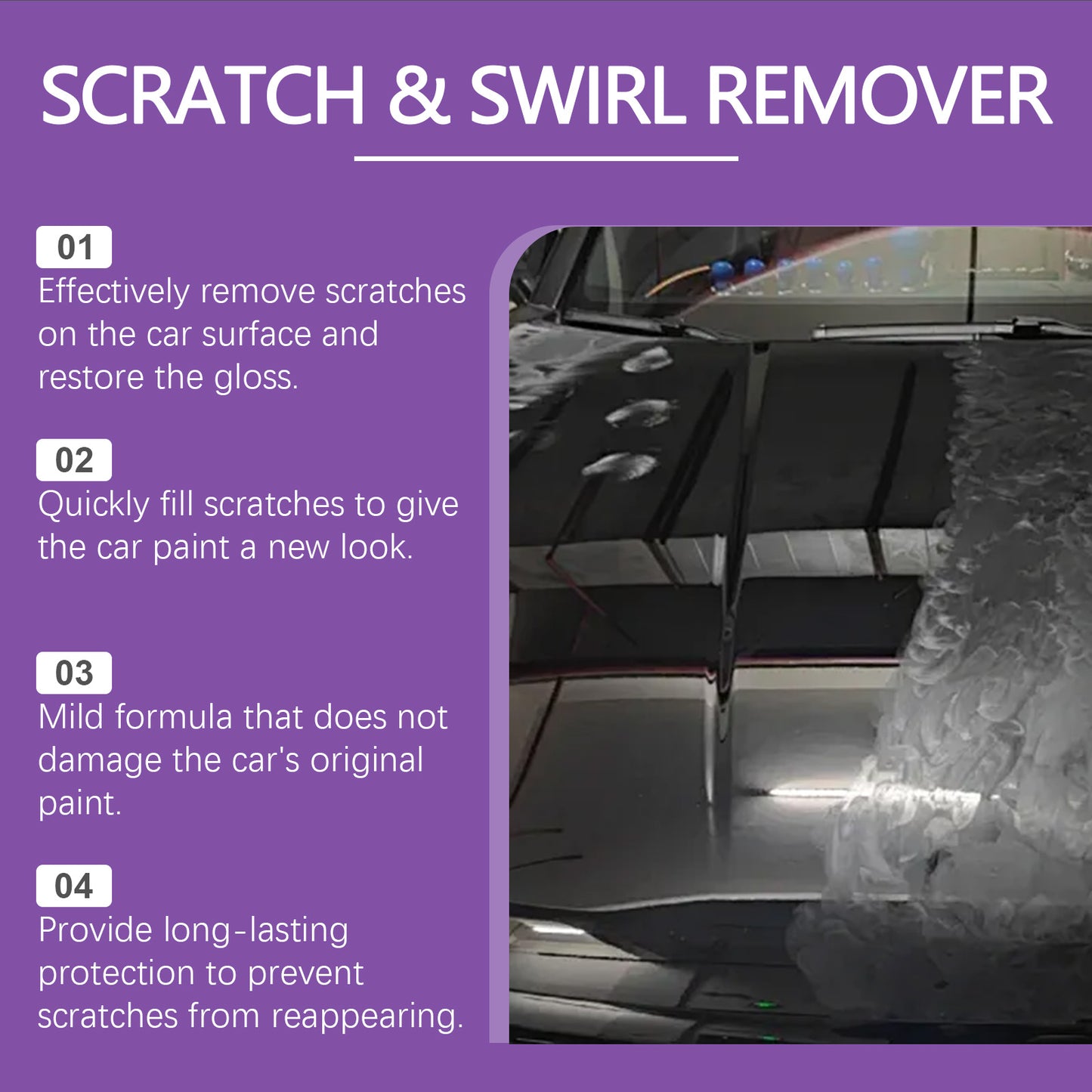 Car Scratch Care Liquid, Paint Scratch Maintenance, Daily Gloss Polish & Renovation Agent