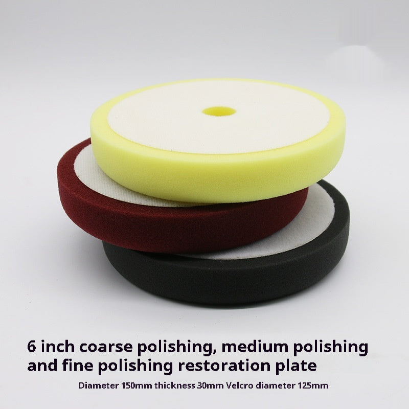 Car Beauty 6-inch Polishing Sponge Wheel Thick Medium Fine