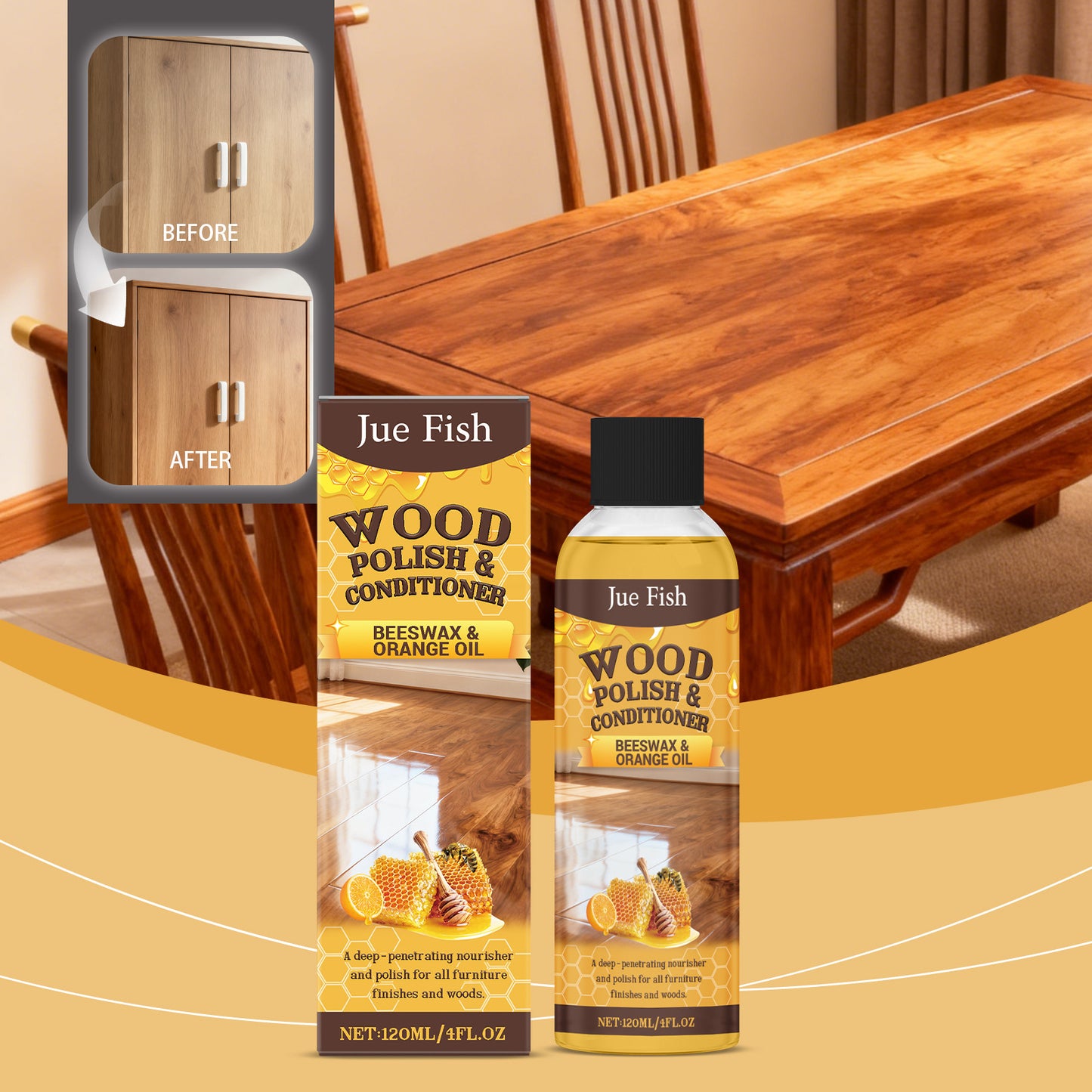 Wood Finish Brightener And Anti Cracking Care Agent