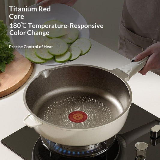 Nonstick Frying Pan Electric And Gas Stove Compatible Cooking Wok For Home Use