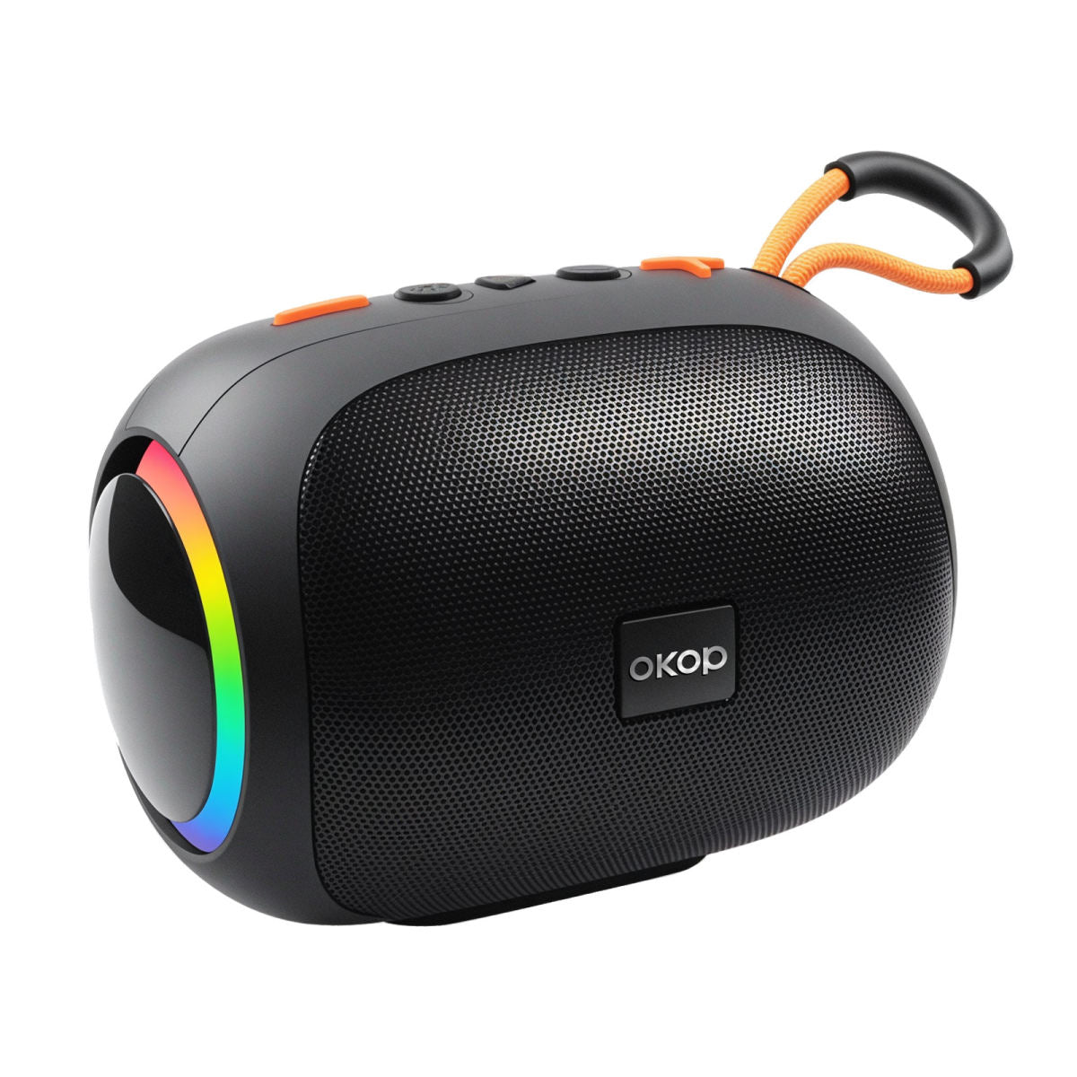 KP-542 Best-Selling Portable Bluetooth Speaker Outdoor-Ready With Lanyard LED Ambient Light Wireless Home Use TF Card Support And Bass-Boosting Subwoofer