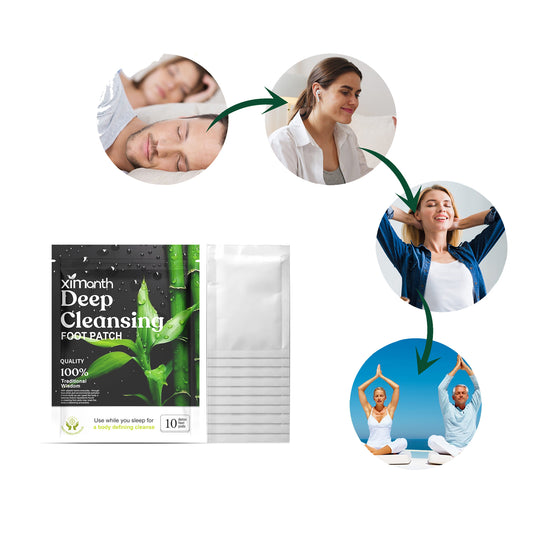 Ximonth Ginger Deep Cleansing Pad, Dehumidifying Foot Treatment Relieves Stress, Relaxes And Cleanses The Body