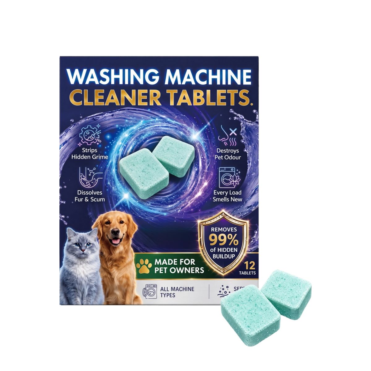 Pet Washing Machine Cleaning Tablets