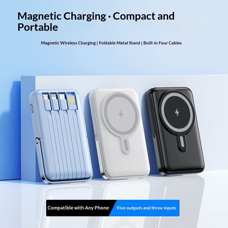 Wireless Charging Magnetic-Suction High-Capacity Power Bank