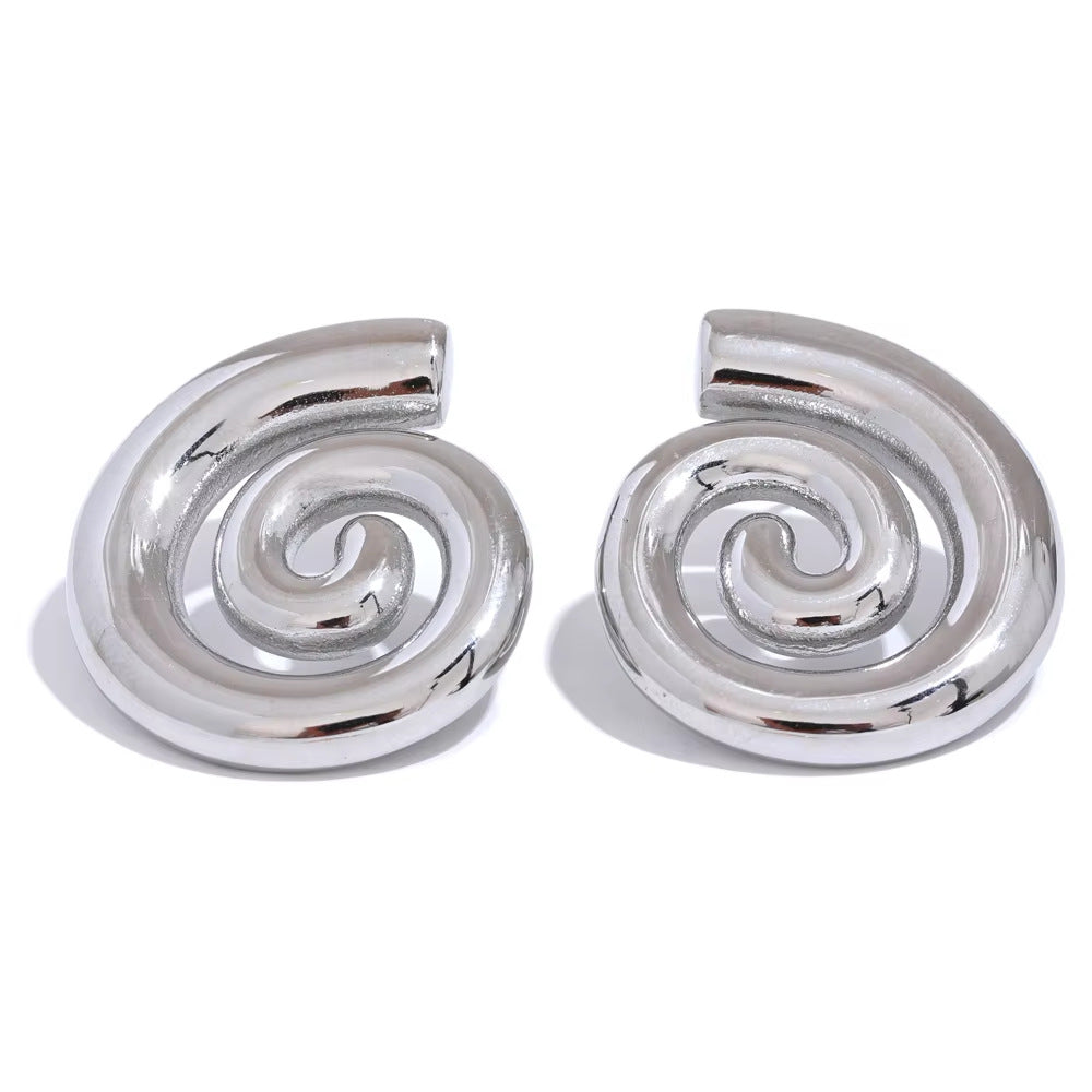 Stainless Steel Vacuum-Plated 18K Gold Fashion Earrings That Wont Fade