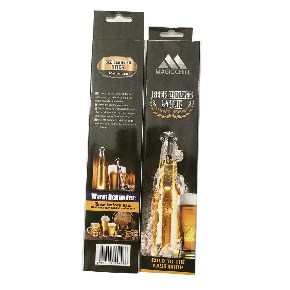 Stainless Steel Beer Cooling Rods Ice Wine Rod Beer Refrigeration Rod Single Quick-freezing Rod