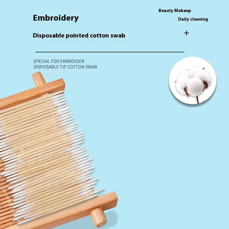 Ultra-fine Pointed Tattoo Makeup Eyebrow Eyeliner Small Cotton Swab