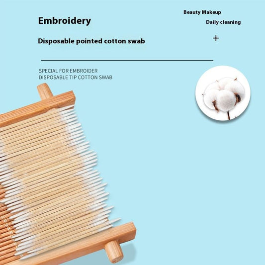 Ultra-fine Pointed Tattoo Makeup Eyebrow Eyeliner Small Cotton Swab