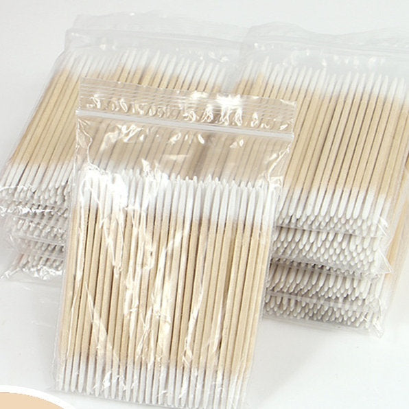 Ultra-fine Pointed Tattoo Makeup Eyebrow Eyeliner Small Cotton Swab