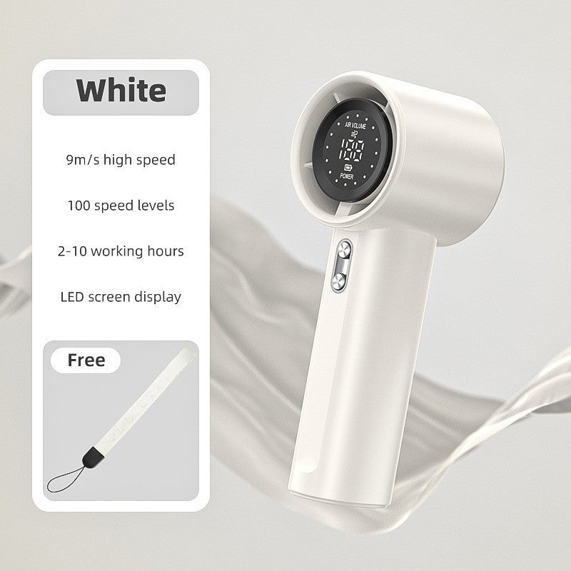 Violent Digital Display USB Charging Outdoor Mini Fan