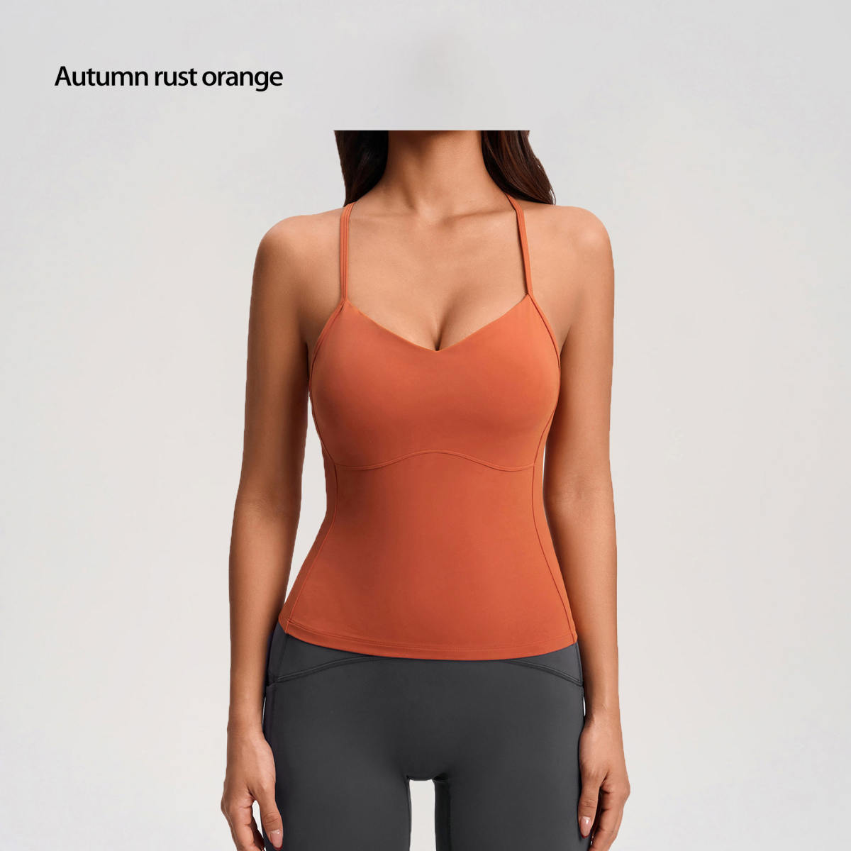 Yoga Vest For Women, Brushed, Tight-fitting Camisole With Chest Pad, Outdoor Running Fitness Top