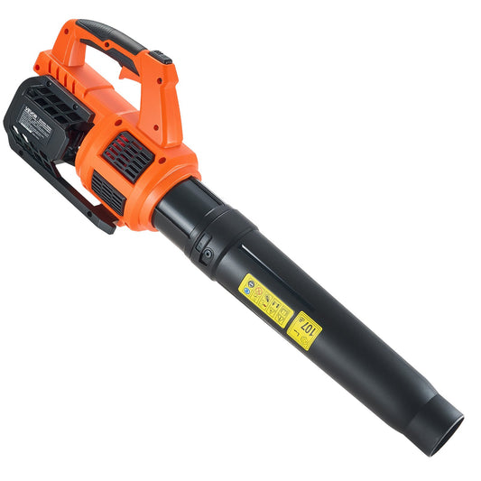 Cordless Leaf Blower, 20V Powerful Electric Leaf Blower With 2.0Ah Battery, Fast Charging & Quiet Operation, 2 Speed Control, 450 CFM/110 MPH Lightweight Powered Blowers For Leaves Lawn Care