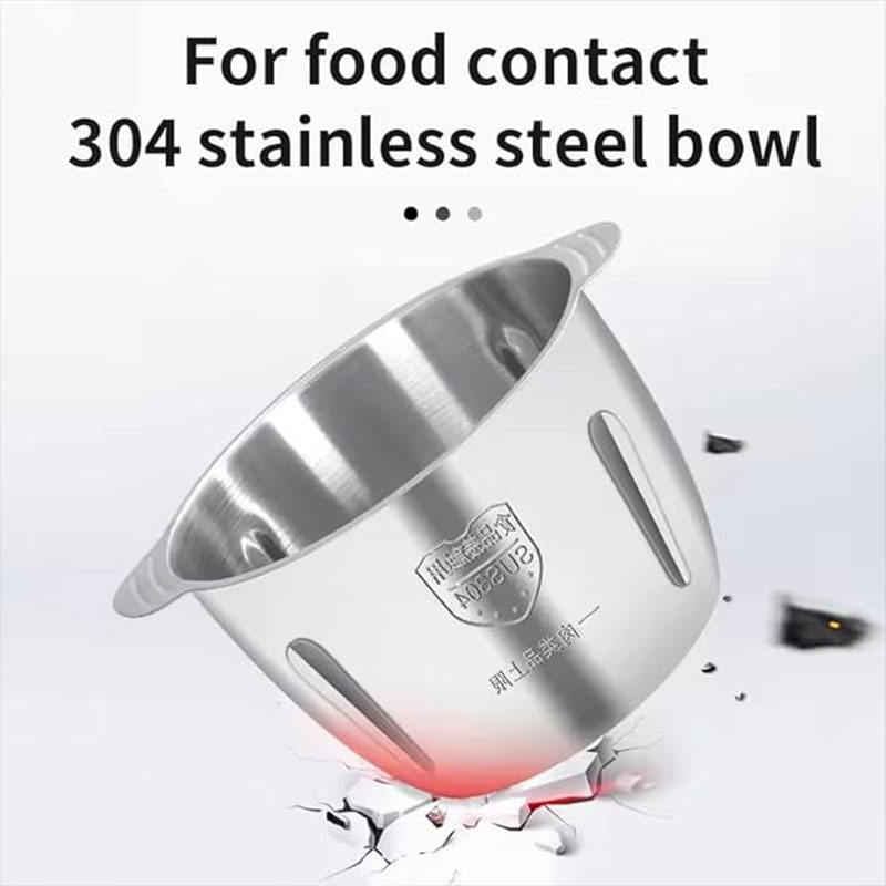 Electric Meat Grinder Mincer With Glass & Stainless Steel Containers Mixer Home Blender Food Chopper Processor