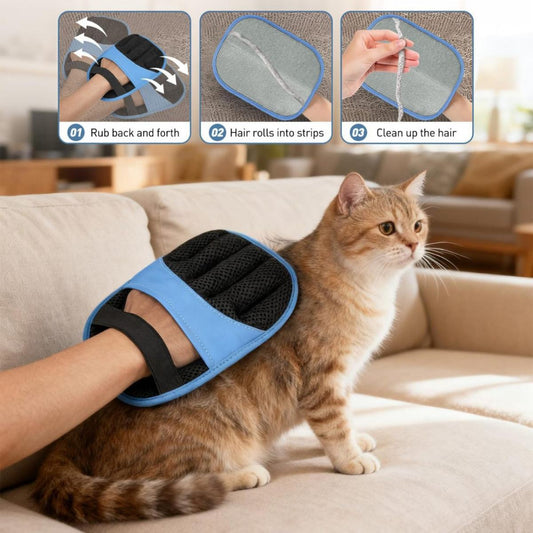 Pet Anti-static Deshedding Glove Cat Hair Remover And Shedding Brush