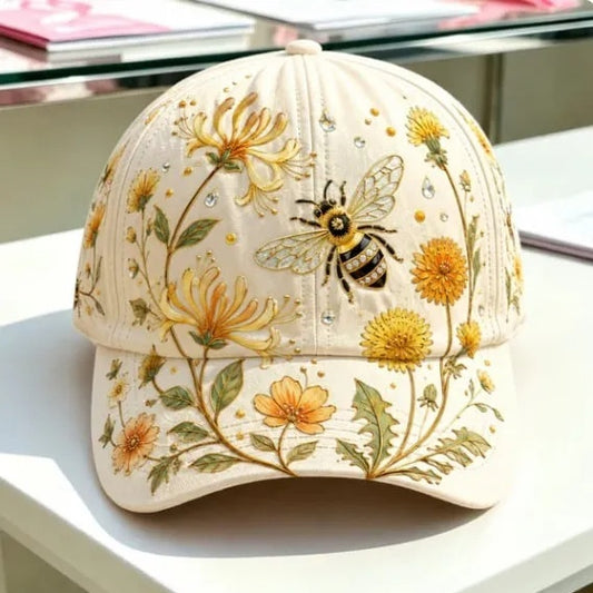Printed Cap Peaked Cap Womens Korean-Style Printed Baseball Cap