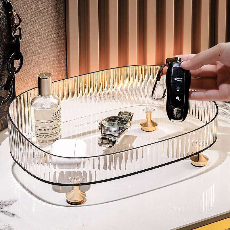 Light Luxury PET Storage Tray Living Room Coffee Table Wash Basin Finishing Box