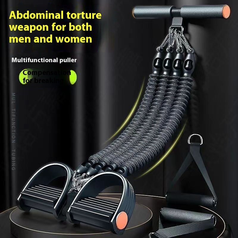Pedal Chest Expander Home Slimming Belly Women's Weight Loss Fitness Breast Expansion Auxiliary Rope