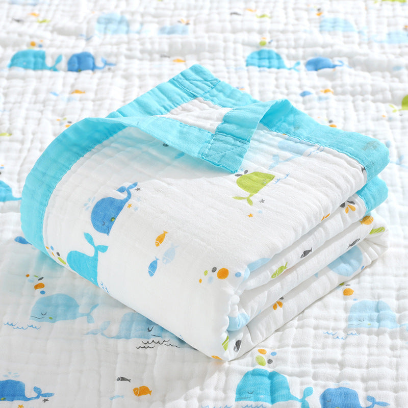 Baby Bath Towel Six-layer Pure Cotton Gauze Blanket