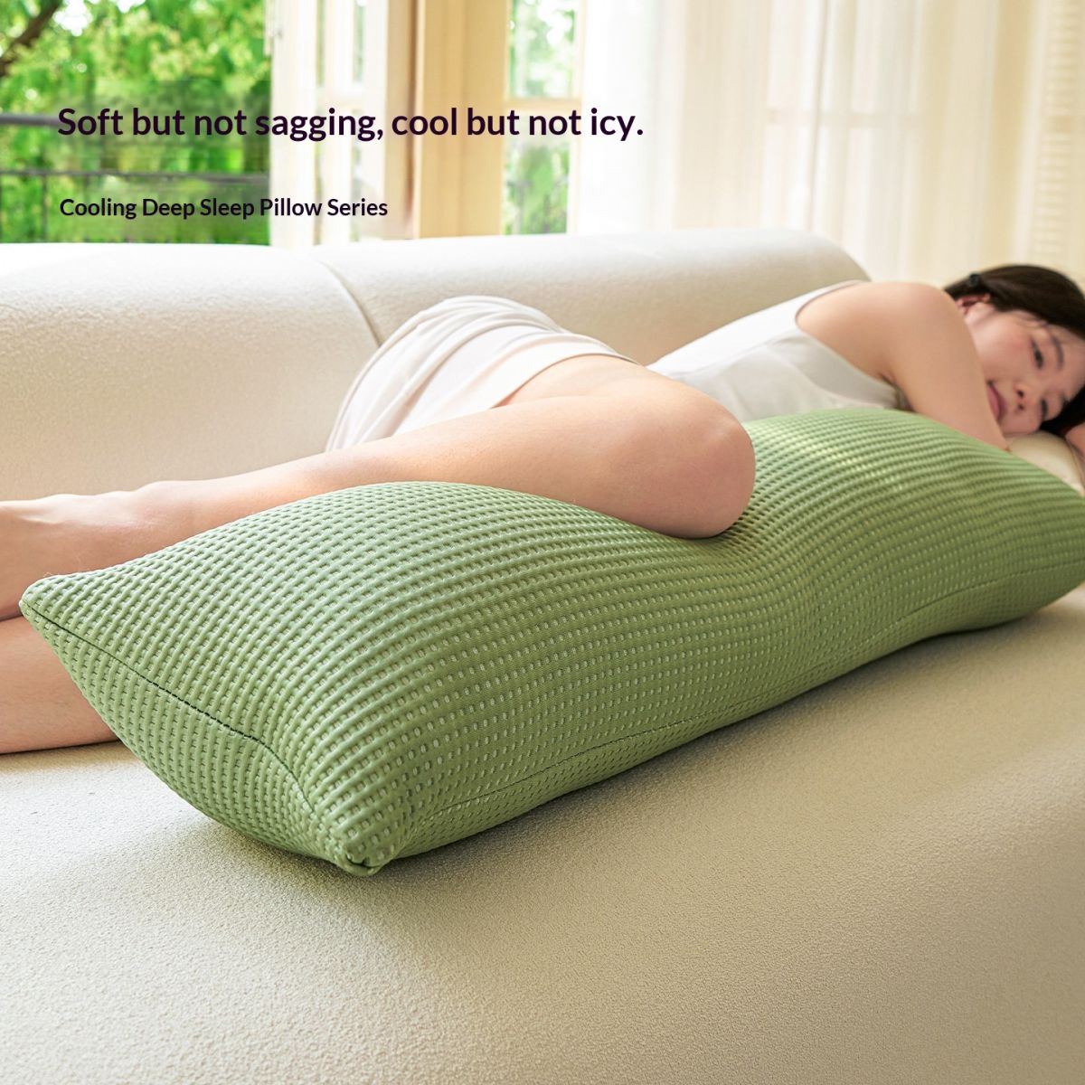 Long Cushion Pillow Ice Silk Cooling Summer Style