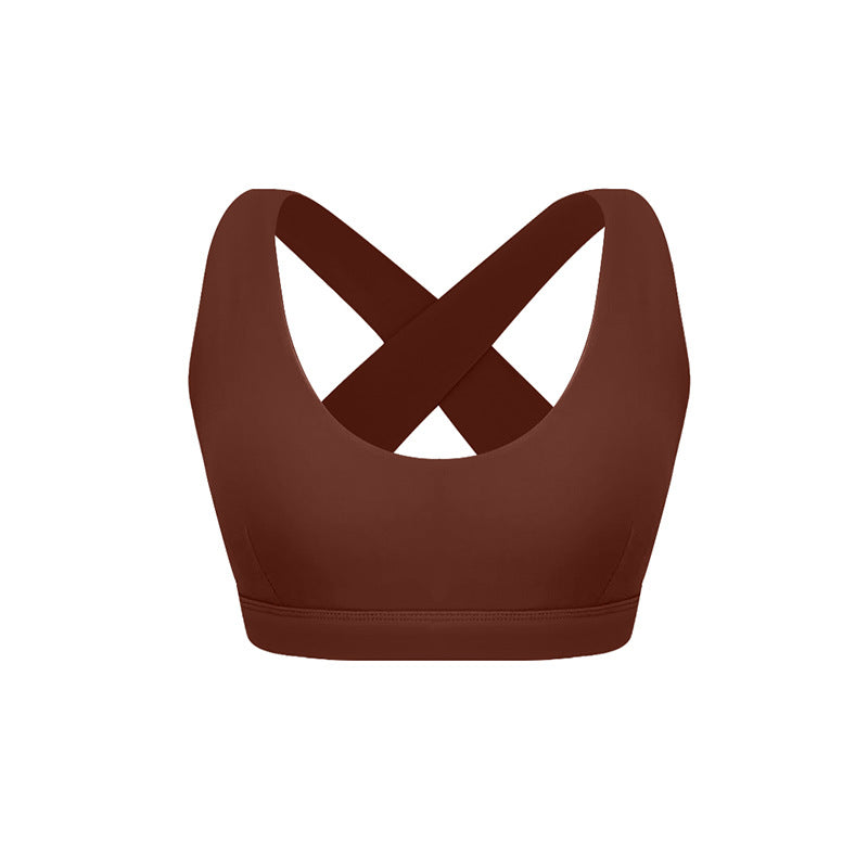 X-type Hollow-out Beauty Back High Elastic Sports Bra